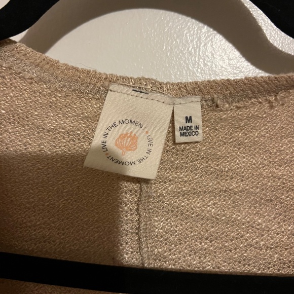 Live in the moment tan floral boho cardigan - Picture 3 of 5